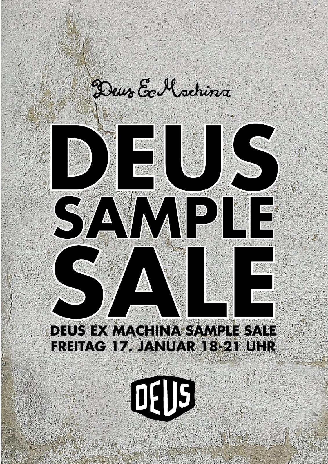 Deus Sample Sale