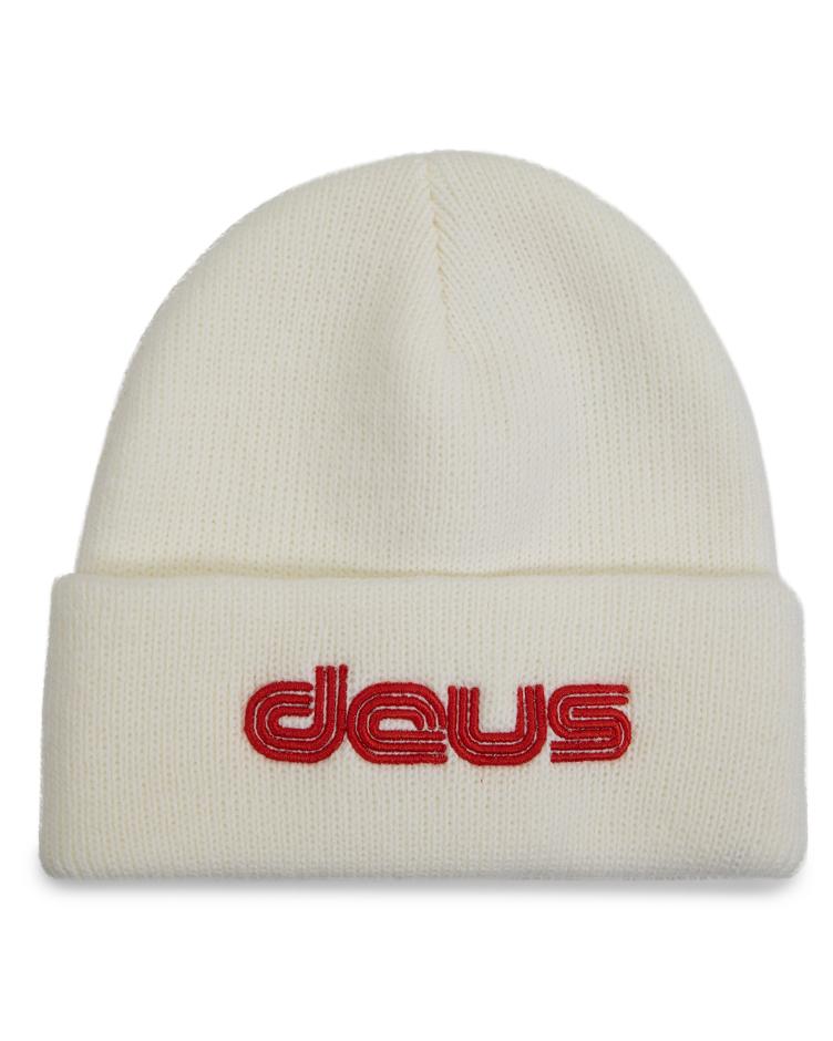 Beanie DOUBLE TRACK vintage white