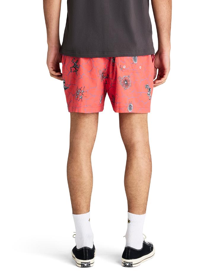 Boardshort VIBRANT VIRUS mesh strawberry - 2