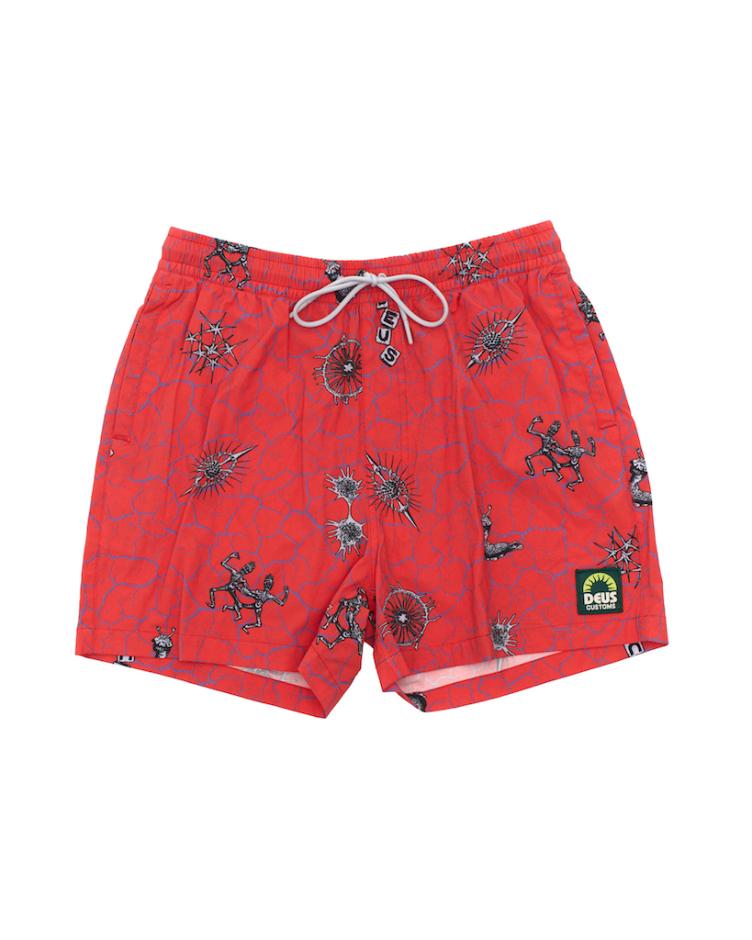 Boardshort VIBRANT VIRUS mesh strawberry - 0