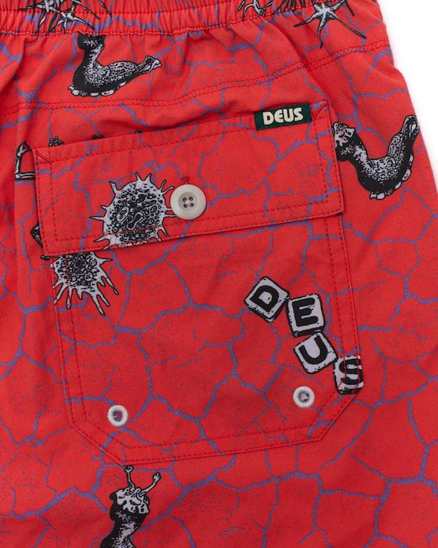 Boardshort VIBRANT VIRUS mesh strawberry - 1