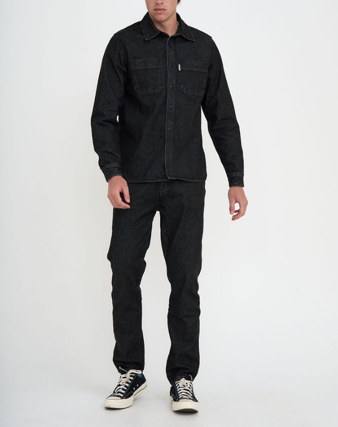 Hemd BOSTON DENIM washed black