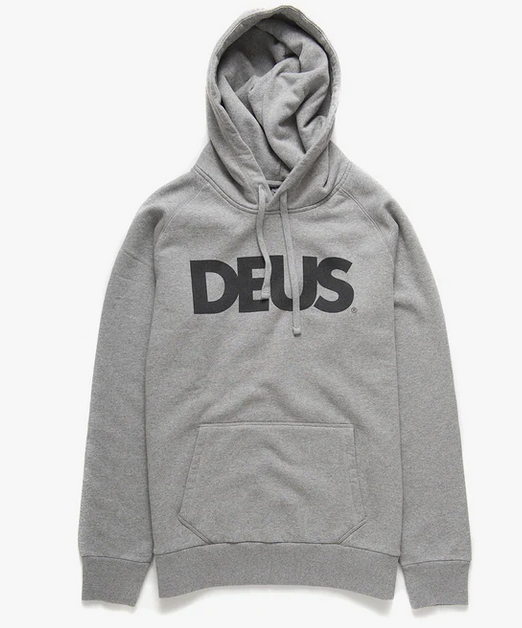 Hoodie ALL CAPS grau