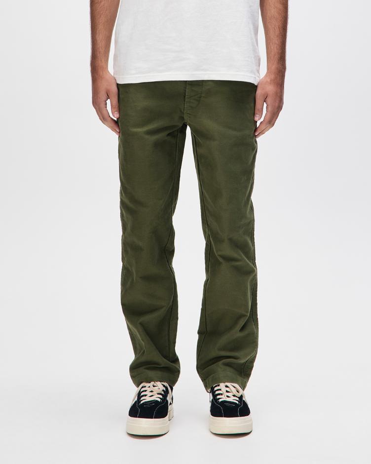 Hose HANK SATEEN cypress green