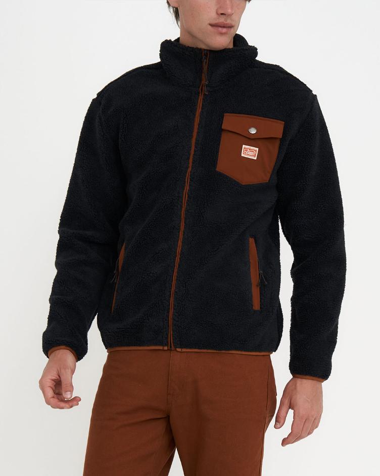 Jacke FLETCHER FLEECE schwarz