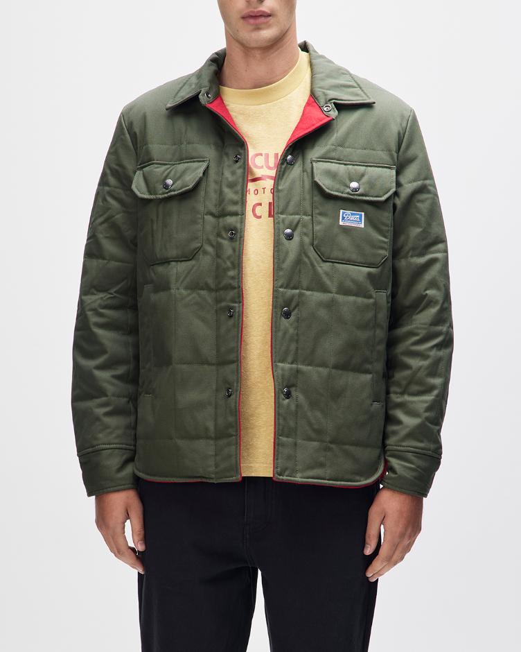 Jacke MAXWELL WAXED cypress green