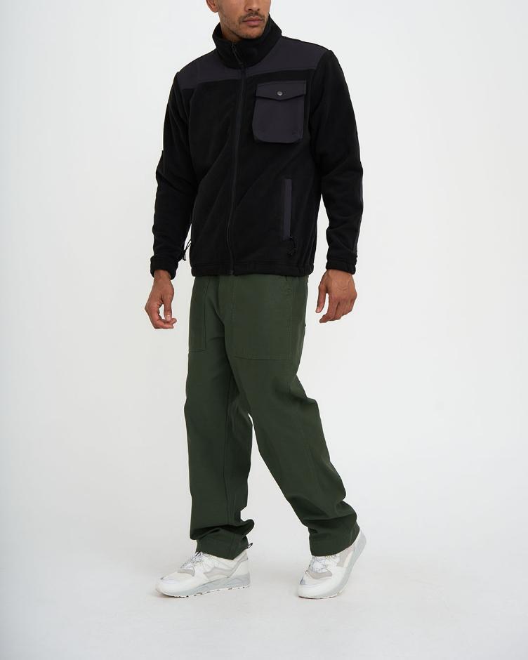 Jacke POLATEC FLEECE schwarz - 1