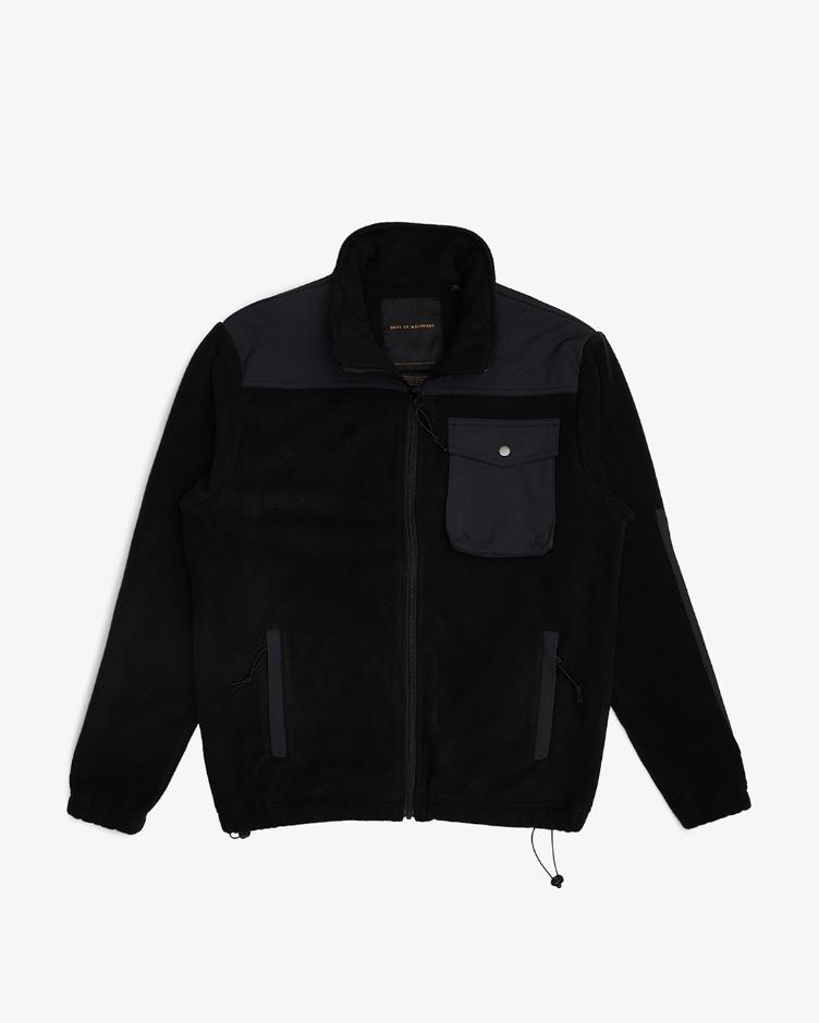 Jacke POLATEC FLEECE schwarz - 4