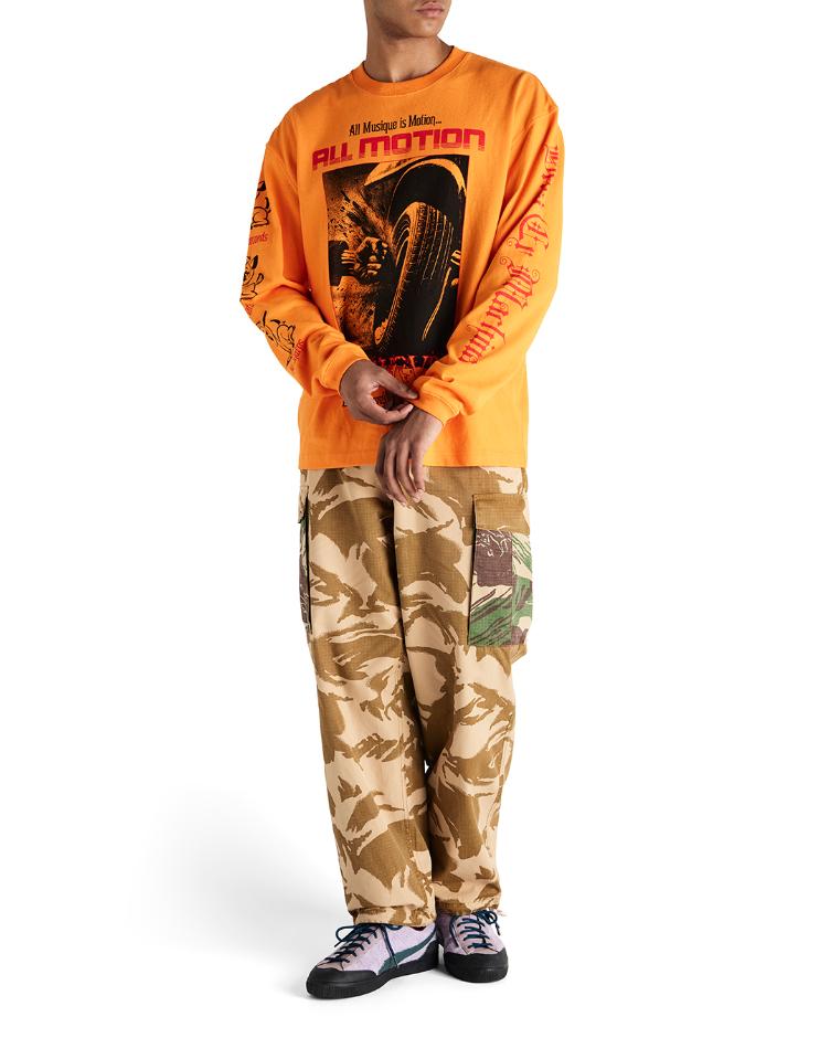 Longsleeve DANCING GHOST orange - 1