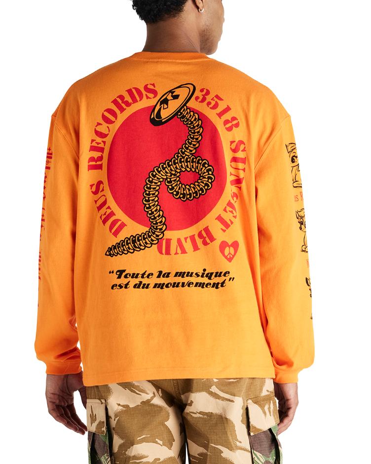 Longsleeve DANCING GHOST orange - 0