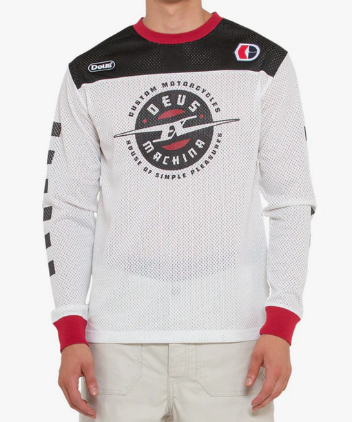 Moto Jersey COSMOS vintage white