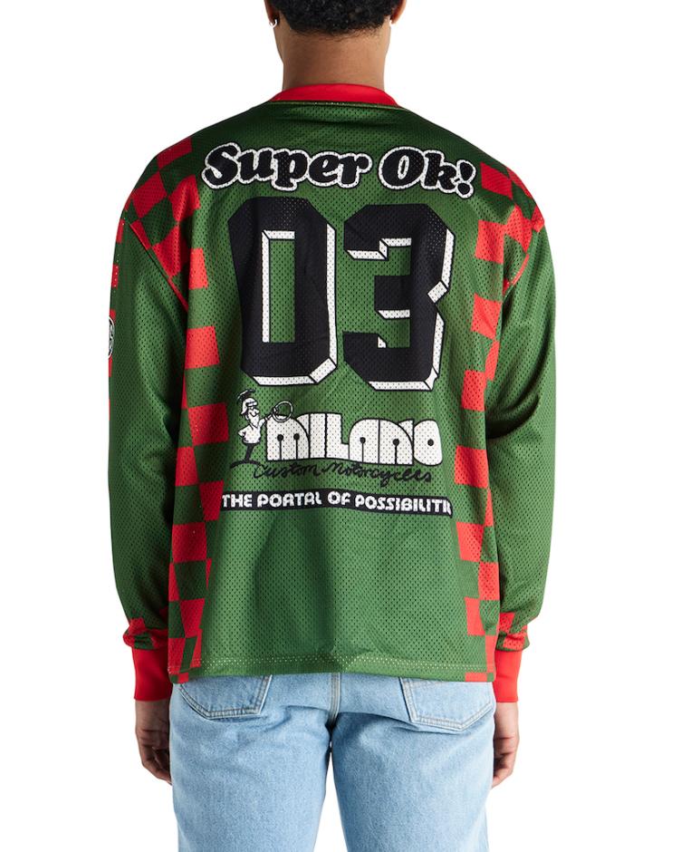 Moto Jersey OVERLAP green bee - 2