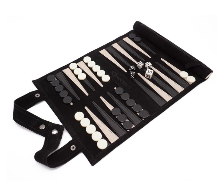 Reisespiel BACKGAMMON schwarz