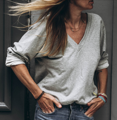 Sweater BACKLESS grey - 0