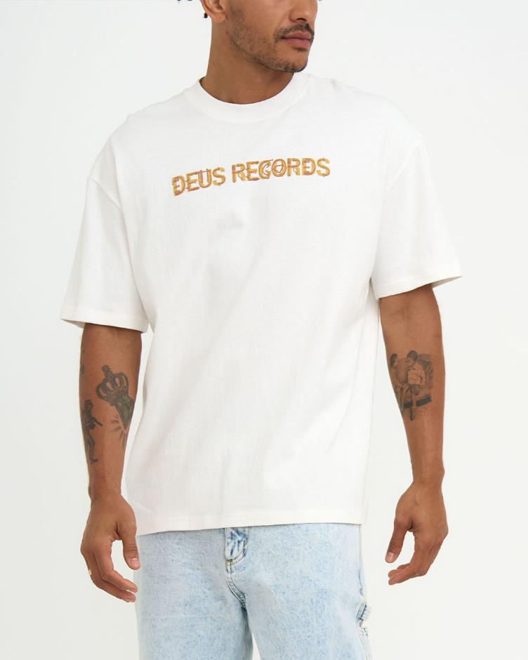 T-Shirt ANCIENT TECH vintage white