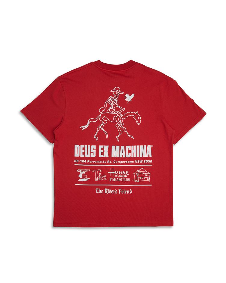 T-Shirt CAMPERDOWN ADDRESS red