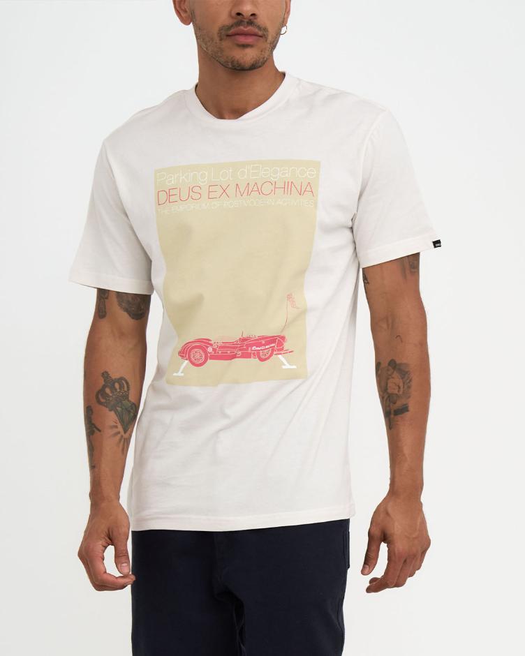 T-Shirt PARKING LOT vintage white