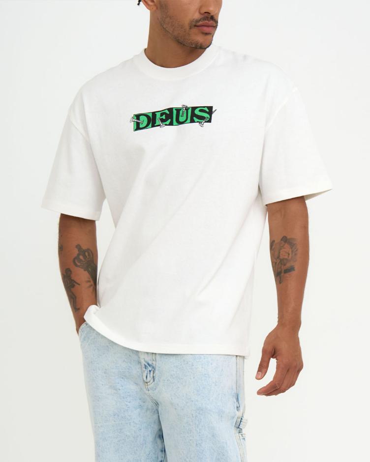 T-Shirt SCREW LOOSE vintage white
