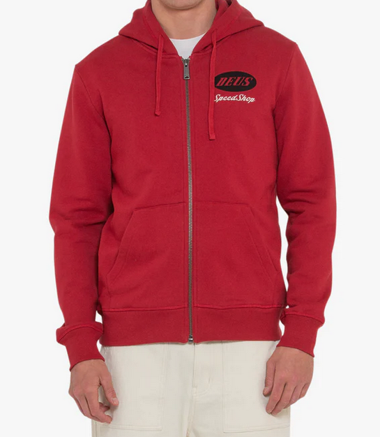 Zip Hoodie TIN LIZZIE chilli red