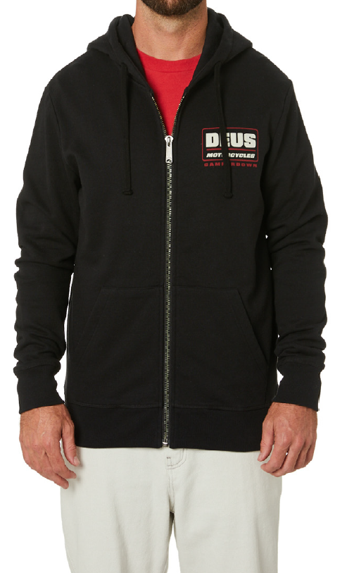 Zip Hoodie VICTOR schwarz